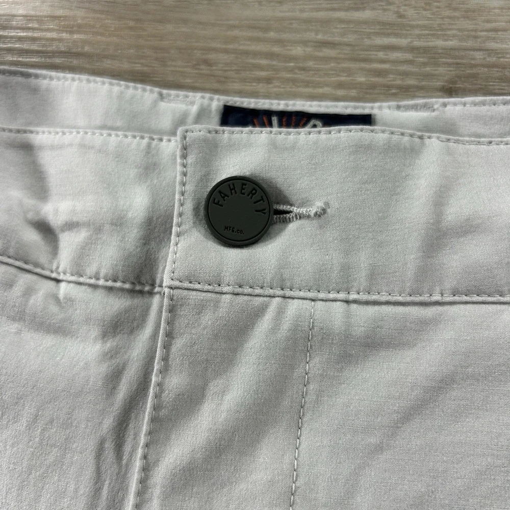 Faherty All Day Shorts Mens 33 Khaki Stone 9